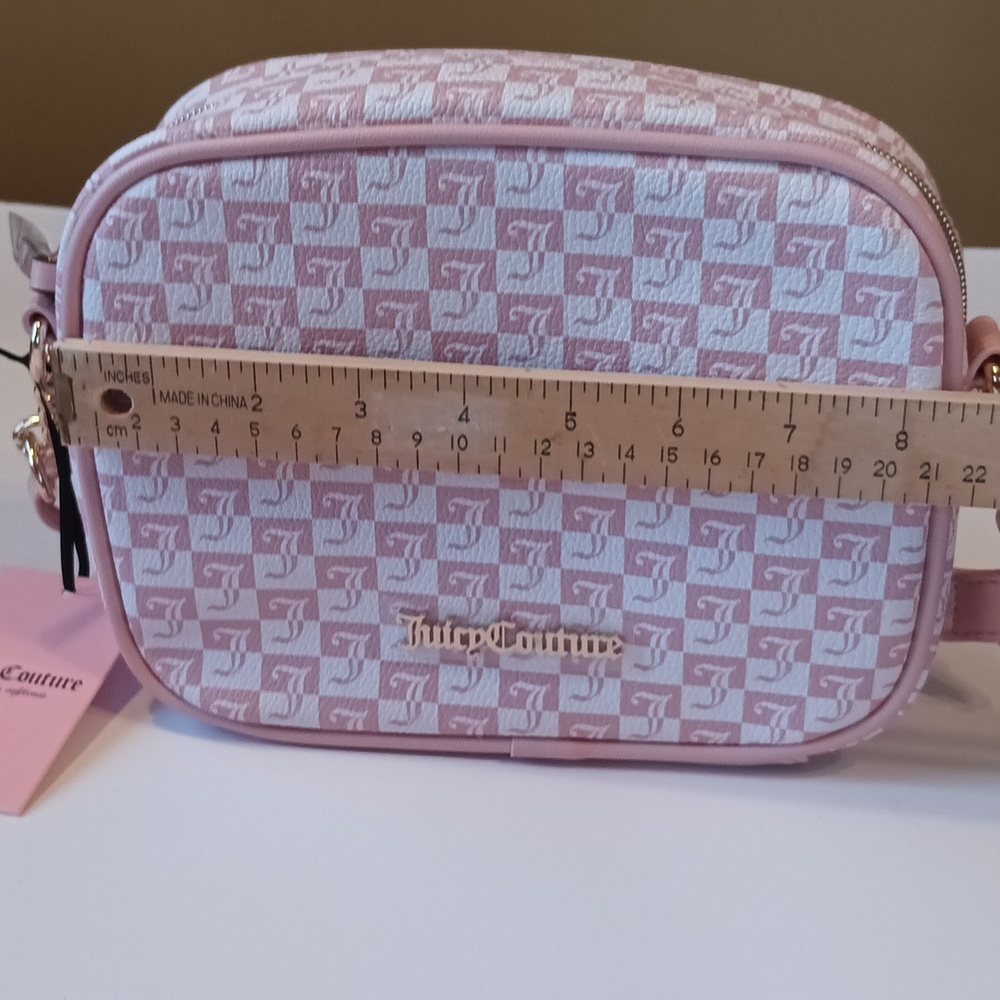 Juicy Couture crossbody pink Bag| Geo pink Diamond over the shoulder bags NWT - Picture 11 of 14